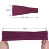 YONUF Fashion Headbands For Women Wide Headband Yoga Workout Head Bands Hair Accessories Band 6 Pack view 3