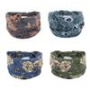 YONUF Wide Boho Headbands for Women Fashion Knotted Headband Yoga Workout Hair Accessories African Head Wrap 4 Pack view 2