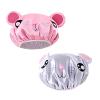 2 PCS shower caps for kids shower caps for girls shower cap kids Cartoon Waterproof Shower Bath Caps Set Bath Hat for Baby Girls Boys view 1