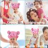 2 PCS shower caps for kids shower caps for girls shower cap kids Cartoon Waterproof Shower Bath Caps Set Bath Hat for Baby Girls Boys view 3