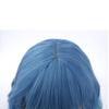 incohair Blue Ombre Wigs for Women 14 Inches Short Blue Wavy Wig With Bangs Short Wigs for Cosplay Party Daily Wigs Wig Cap Included view 4