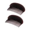 2PCS Brown Bump Up Volume Hair Inserts Comb Hair Styling Tool Bouffant Hair Maker Tool Women Girls Hair Bases Hair Accessories view 1