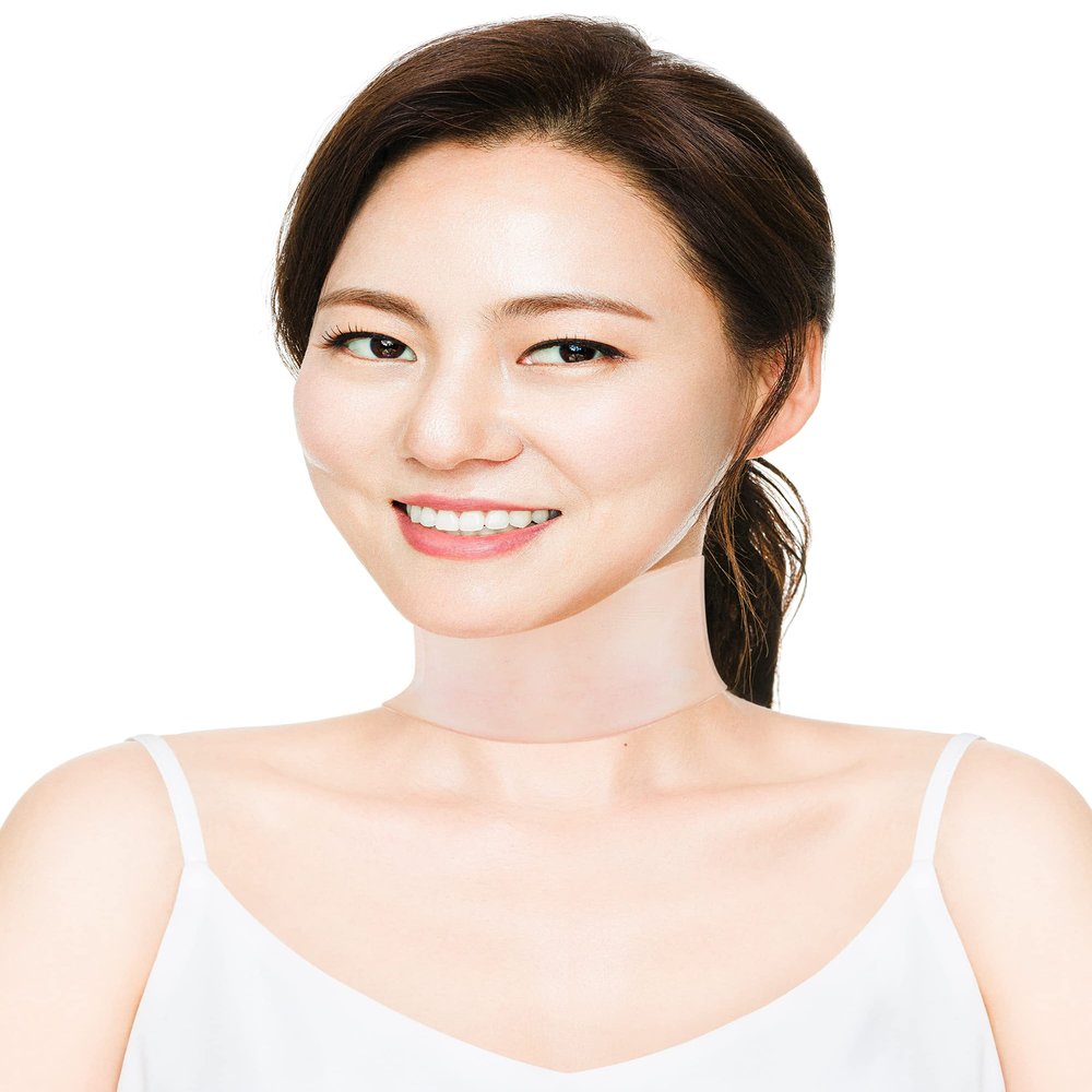 Amarme Silicone Anti-Wrinkle Pads For Neck - Comfortable Fit On The Neck Overnight Use - Hydrating Effect
