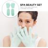4Pcs gel foot mask gloves moisturizing booties fabric sock moisturizing spa gloves dry feet socks dry skin socks for feet heel Gel Glove dryness foot socks women's vegetable gel view 2