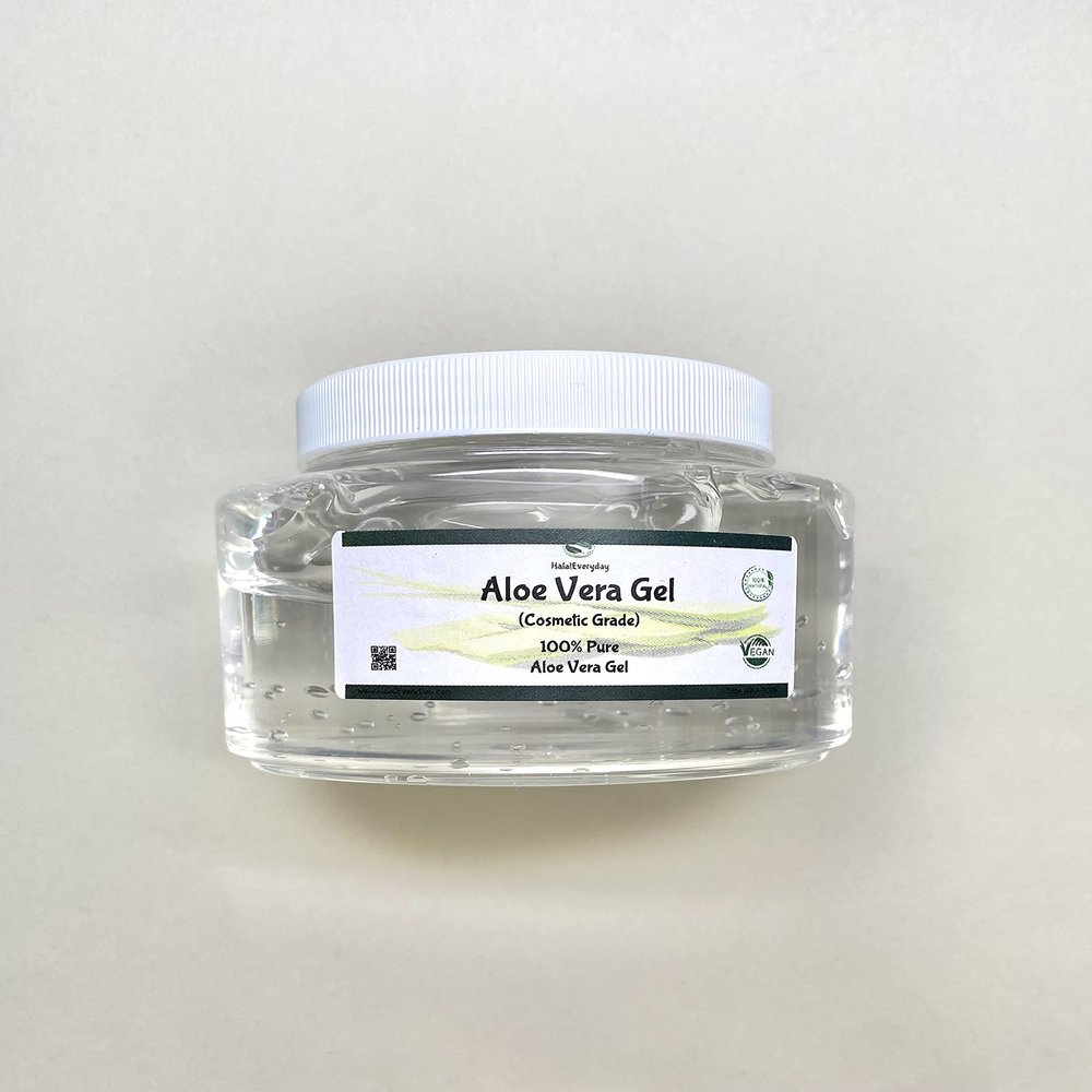 HalalEveryDay | 100% Pure Aloe Vera Gel | After Sun Care Soothe & Hydrate | Sun Burn Relief | Moisturizing | Vegan | 32 oz