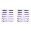 12 Pairs Glitter Eyeliner Winged Eyeliner Stickers Pink Tape Eyeliner Tape Strips Makeup Eyelid Tape Reusable Eyeliner Pencil Double Eyelid Stickers Eyes Woman Eye Patch view 1