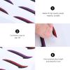 12 Pairs Glitter Eyeliner Winged Eyeliner Stickers Pink Tape Eyeliner Tape Strips Makeup Eyelid Tape Reusable Eyeliner Pencil Double Eyelid Stickers Eyes Woman Eye Patch view 2