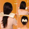 6Pcs French Twist Hair Accessories Set - Magic Donut Bun Makers, Hairstyle Shapers, Cloth Hair Clips, Reusable for Women (Leopard, Floral, Solid D) view 2