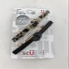 Scunci 2 pcs Barrettes, Brown and Black view 1