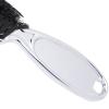 Neck Duster, Soft Bristles Light Weight Antistatic Barber Brush Neck Duster Electroplated Silver Handle for Combing Beard for Sweeping Hair view 2