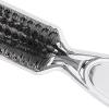 Neck Duster, Soft Bristles Light Weight Antistatic Barber Brush Neck Duster Electroplated Silver Handle for Combing Beard for Sweeping Hair view 4