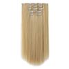 HSPJHTM Blonde Hair Extensions Clip in Hair Extension for Women Halloween 5 Pieces 22" Synthetic Long Straight Natural Thick Blond Hair Pieces for Girls Cheap Full Head view 1