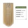 HSPJHTM Blonde Hair Extensions Clip in Hair Extension for Women Halloween 5 Pieces 22" Synthetic Long Straight Natural Thick Blond Hair Pieces for Girls Cheap Full Head view 2