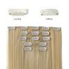 HSPJHTM Blonde Hair Extensions Clip in Hair Extension for Women Halloween 5 Pieces 22" Synthetic Long Straight Natural Thick Blond Hair Pieces for Girls Cheap Full Head view 4