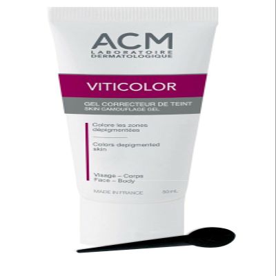 ACM Laboratoire VITICOLOR DURABLE SKIN CAMOUFLAGE GEL 50ml Vitiliginous Skin NEW Skincare Lovers