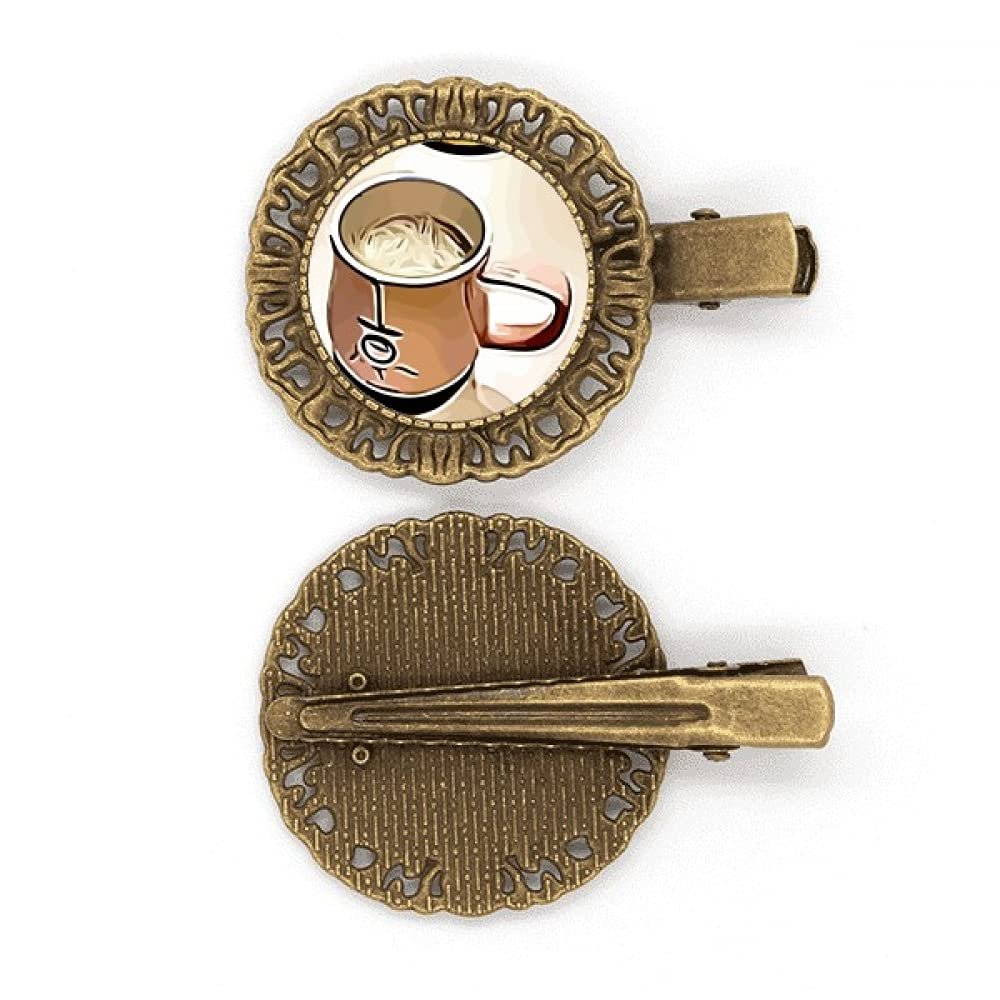 Effect Outline Mellow Drink Milk Tea Hairpin Headdress Brooch Hair Clip Barrette