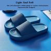 Pillow Sandals Women Massage Shower Bathroom 2021 Summer Non-Slip Quick Drying Open Toe Platform Casual Slippers,Blue-EU42/43Women'sUS10.5-11/Men'sUS8.5-9.5 view 3