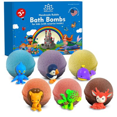 Bath Bombs for Kids Set with Toys Surprise Inside for Kids (Cute-Toys)