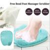 AMELLY Shower Foot Scrubber, Foot Cleaner Non Slip Silicone Pad, Shower Floor Massage Mat for Exfoliating Dead Skin Feet Clean view 3