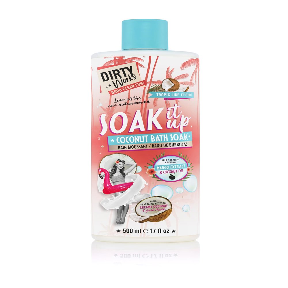 Dirty Works Tropic Like It's Hot Soak It Up Coconut Bath Soak 500ml