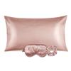 Ciana Luxurious Satin Pillowcase for Hair and Skin, Satin Pillowcase Set-2, 1 Eye Mask, 1 Scrunchie - Luxury Sleep Set, Pillow Case with Envelope Closure (King Size, Rose Gold) view 2