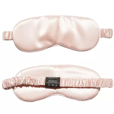 100% Pure Mulberry Silk Handmade Eye Mask with Comfortable and Softest Feeling for Sleeping (Pink)