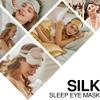 100% Pure Mulberry Silk Handmade Eye Mask with Comfortable and Softest Feeling for Sleeping (White) view 4