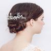 YERTTER 3pcs Wedding Bridal Pearl Hair Pins Set Leaf Crystal Hair Clip Bun Head Pieces for Bride Bridesmaid Flower Girl Wedding Prom Brithday Party (Silver) view 2