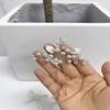 YERTTER 3pcs Wedding Bridal Pearl Hair Pins Set Leaf Crystal Hair Clip Bun Head Pieces for Bride Bridesmaid Flower Girl Wedding Prom Brithday Party (Silver) view 4