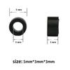 1000 Pcs Silicone Lined Micro Rings Beads 5mm Hair Extentions Beads for I Tip Hair Extensions (Black) view 2