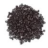 1000 Pcs Silicone Lined Micro Rings Beads 5mm Hair Extentions Beads for I Tip Hair Extensions (Dark Brown) view 1