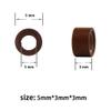 1000 Pcs Silicone Lined Micro Rings Beads 5mm Hair Extentions Beads for I Tip Hair Extensions (Brown) view 2