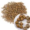 1000 Pcs Silicone Lined Micro Rings Beads 5mm Hair Extentions Beads for I Tip Hair Extensions (Dark Blonde) view 4