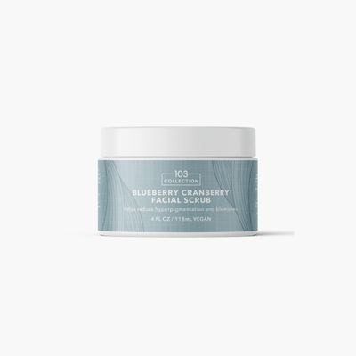 103 Collection, Vegan Blueberry Cranberry Facial Scrub, Cruelty-free, Gentle Exfoliation, Help Calm And Nourish Sensitive Skin