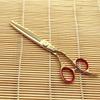 Hair Cutting Scissors, 18 K Tungsten Steel Hair Salon Cutting Barber Haircut Thinning Shear Scissors Hairdressing Hair Tools Scissors BY KKZY (Color : Red) view 1