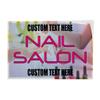Custom Decal Stickers Multiple Sizes Nail Salon #1 Outdoor Advertising Printing Industrial Vinyl Safety Sign Label Salon & Spa Personalized Text Here 36x24Inches view 1