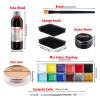 Professional Halloween SFX Special Effects Makeup Kits, Fake Blood, Scab Coagulated Blood Gel, 12 Colors Face Body Paint, Wound Modeling Scar Wax With Spatula Tool, Brushes, Stipple Sponge, Adhesive view 2