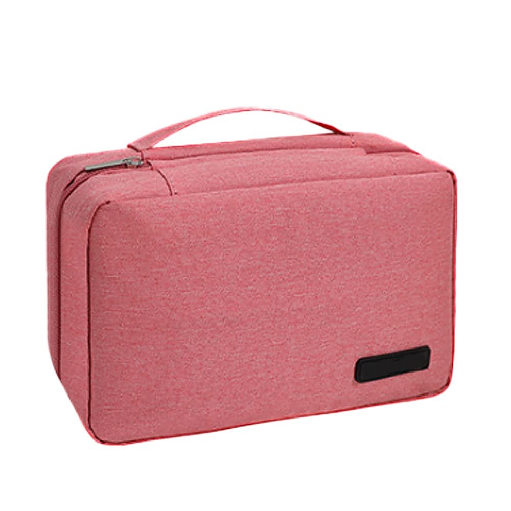 Bobrv Hanging Toiletry Bag Travel Organizer Kit Expandable Compartments for Cosmetics with Hook Bathroom Shower for Women Girl Pink, 10.2 x 3.9 x 6.7 inch