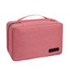 Bobrv Hanging Toiletry Bag Travel Organizer Kit Expandable Compartments for Cosmetics with Hook Bathroom Shower for Women Girl Pink, 10.2 x 3.9 x 6.7 inch view 1