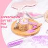 Birthday Gifts for Women-Best Relaxing Spa Gifts Box Basket for Wife Mom Sister Girlfriend Daughter Best Friend Mother-Happy Birthday Gifts for Women -Unique Wine Tumbler Spa Bath Set (Purple) view 4