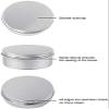 48 Pack Mini Silver Aluminum Storage Jar Containers Refillable Cosmetic Facial Care Cream Bottle with Screw Cap for Cosmetic,Lip Balm, Cream Home Storage10g view 2