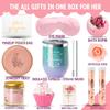 Birthday Gifts for Women-Best Relaxing Spa Gift Box Basket for Wife Mom Sister Girlfriend Daughter Best Friend Mother-Happy Birthday Gifts for Women -Unique Wine Tumbler Spa Bath Set (Rose Gold) view 4