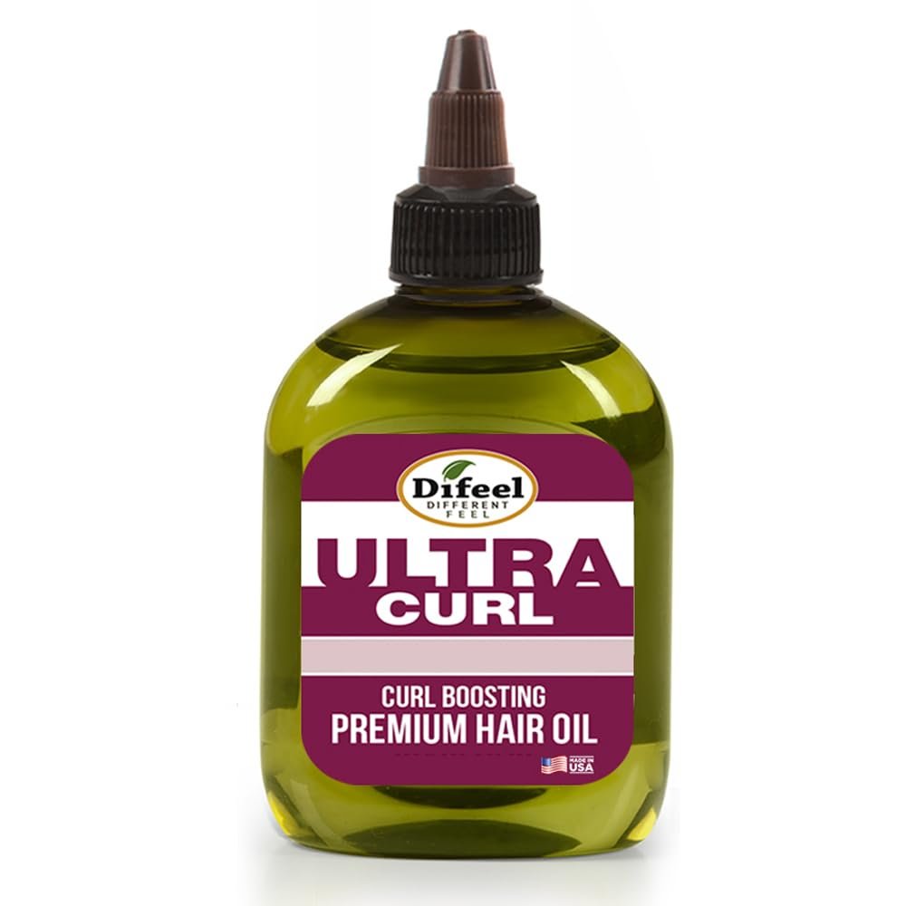 Difeel Ultra Curl Premium Hair Oil - Curl Boosting Hair Oil 8 oz.