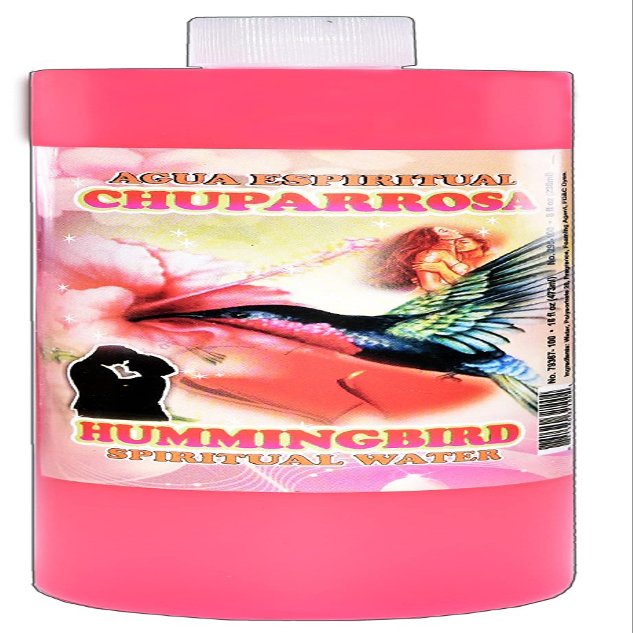 1 BOTTLE HUMMINGBIRD SPIRITUAL WATER- CHUPAROSA AGUA ESPIRITUAL 16OZ - MAGICK PAGAN