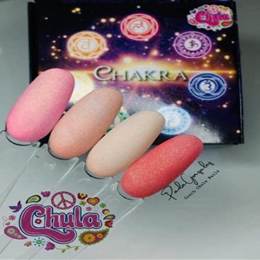 Chakra Chula Nails Coleccion 4 jars
