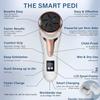 Hoxida Electric Callus Remover for Feet (with Dander Vacuum Cleaner), Quartz, Rechargeable Foot Pedicure Tools Foot File, Professional Foot Care Kit Deadskin Remover with 3Heads&2Speed,LCD Display view 2