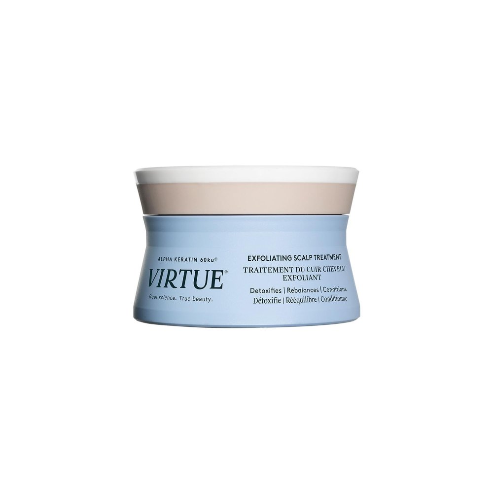 VIRTUE Sulfate Free Scalp Scrub Hair Treatment, Exfoliates and Detoxifies, Deep Conditioner for All Hair Types, Color Safe, 5 Fl Oz