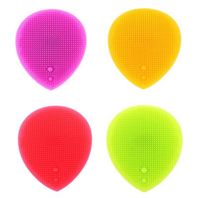 4pcs Face Brush Cleansing Brush Home Deep Cleaning Silicone Face Scrubber Massager Cleansing Tool Massage Facial