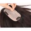 RemeeHi Clip in Silk Base Hair Topper Human Hair for Women Thin Clip on Top Hairpiece Small Toupee for Thinning Hair 8x14 Dark Brown 14 Inch view 2