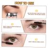 Beaupretty 10pcs Empty Mascara Tubes Reusable Eyelash Cream Containers Built Brush Leak Makeup Dispenser for Eyelash and Lip Products Transparent Design view 3